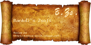 Bankós Zsolt névjegykártya